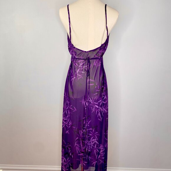 Calvin Klein - Purple Sheer Nightgown - Picture 4 of 8